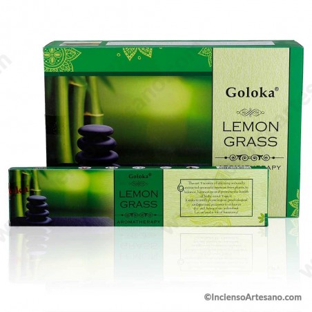 Lemongrass Incienso Masala Aromaterapia - Goloka Original