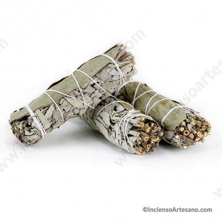 Salvia Blanca y Eucalipto en Atado Natural