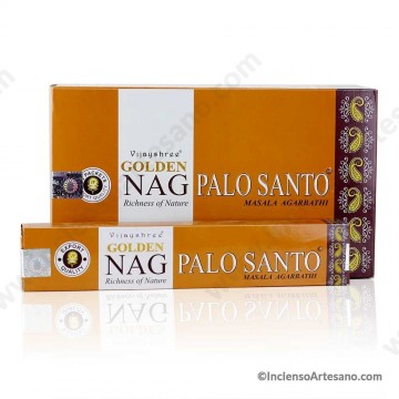 Golden Nag Palo Santo Incienso Varilla