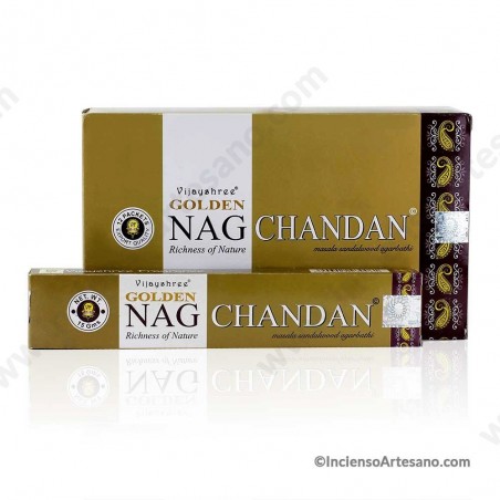 Golden Nag Chandan ó Sándalo Incienso Varilla