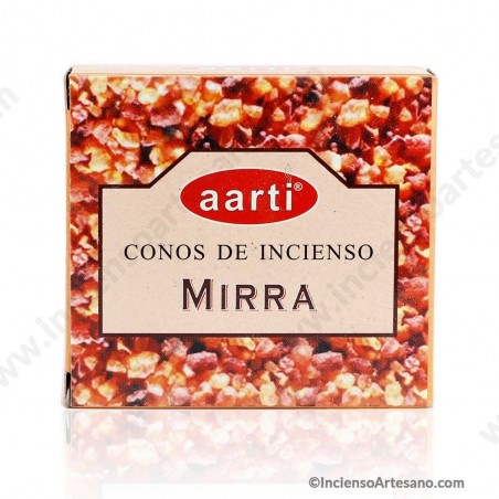 Mirra Incienso en Cono Aarti India