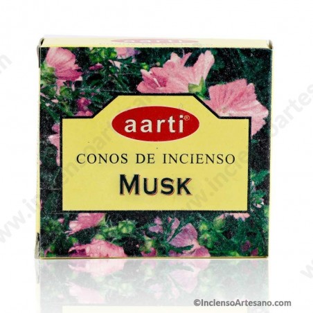 Musk Almizcle Incienso en Cono Aarti India