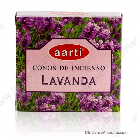 Lavanda Incienso en Cono Aarti India