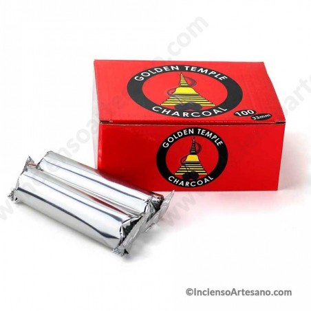 Carbón Vegetal Golden Temple 3,3 cm