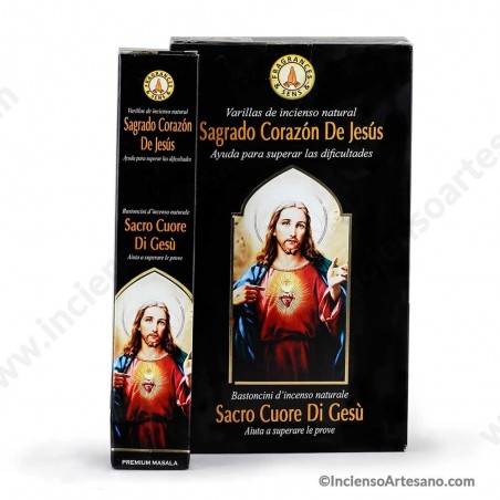 Sagrado Corazón de Jesús Incienso Religión Premium