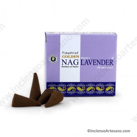 Golden Nag Lavander - Lavanda en Cono Incienso
